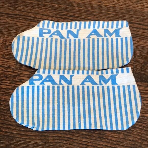 Pan Am vintage airplane slippers
